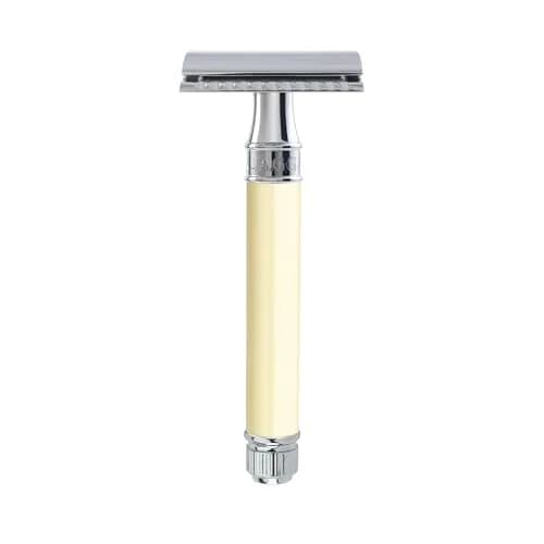 Edwin Jagger DE87BLAMZ Classic Double Edge Safety Razor Imitation Ivory | Eco-Friendly & Reusable thumbnail 1