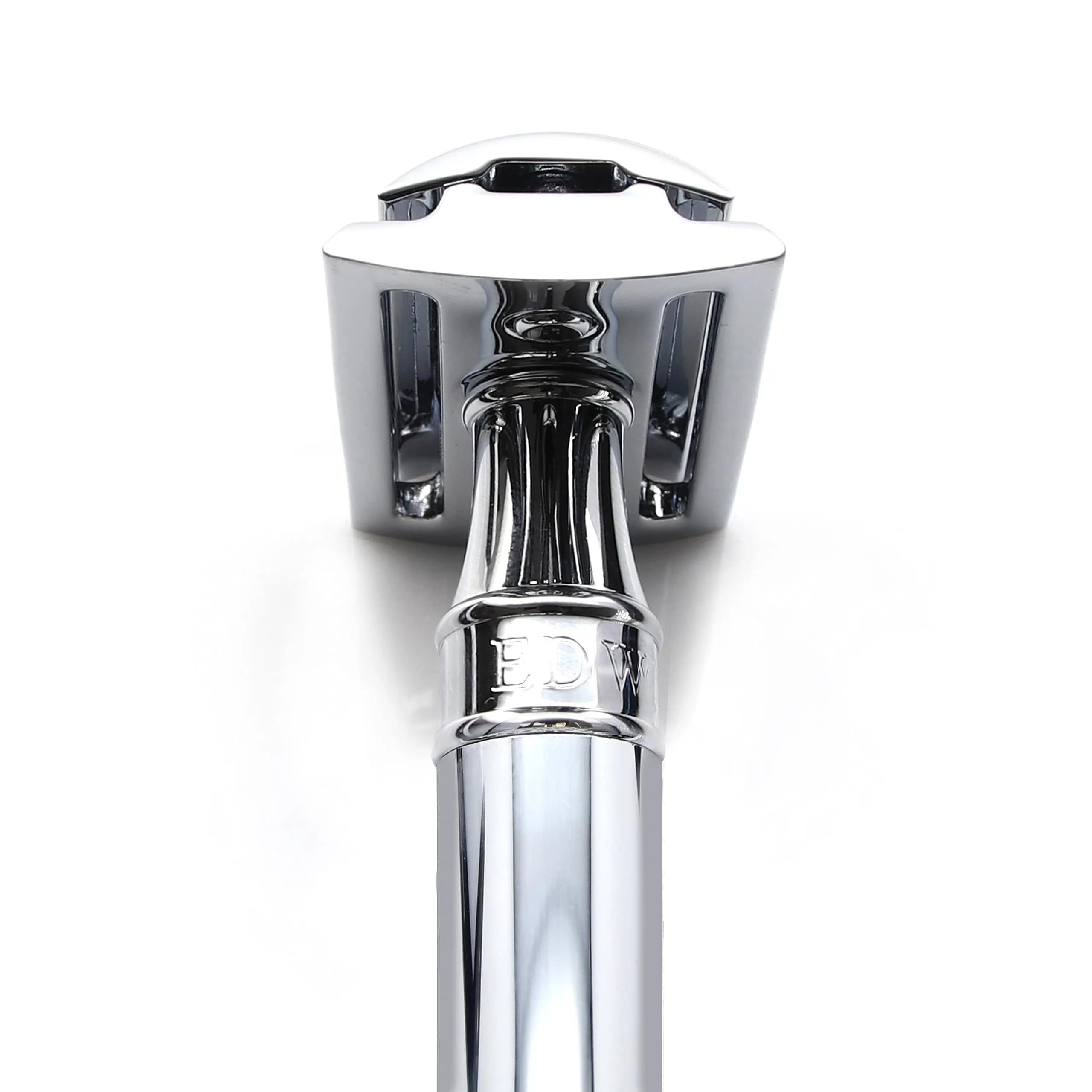 Edwin Jagger DE89BL Chrome Double Edge Safety Razor for Men | Classic Design, Brass Handle, Single Blade - view 3