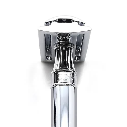 Edwin Jagger DE89BL Chrome Double Edge Safety Razor for Men | Classic Design, Brass Handle, Single Blade thumbnail 3