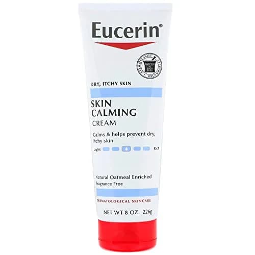 Eucerin Skin Calming Fragrance-Free Creme 226 g (8 oz) | Soothes Dry Skin with Colloidal Oatmeal thumbnail 1