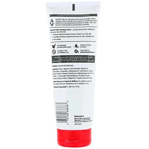 Eucerin Skin Calming Fragrance-Free Creme 226 g (8 oz) | Soothes Dry Skin with Colloidal Oatmeal thumbnail 2