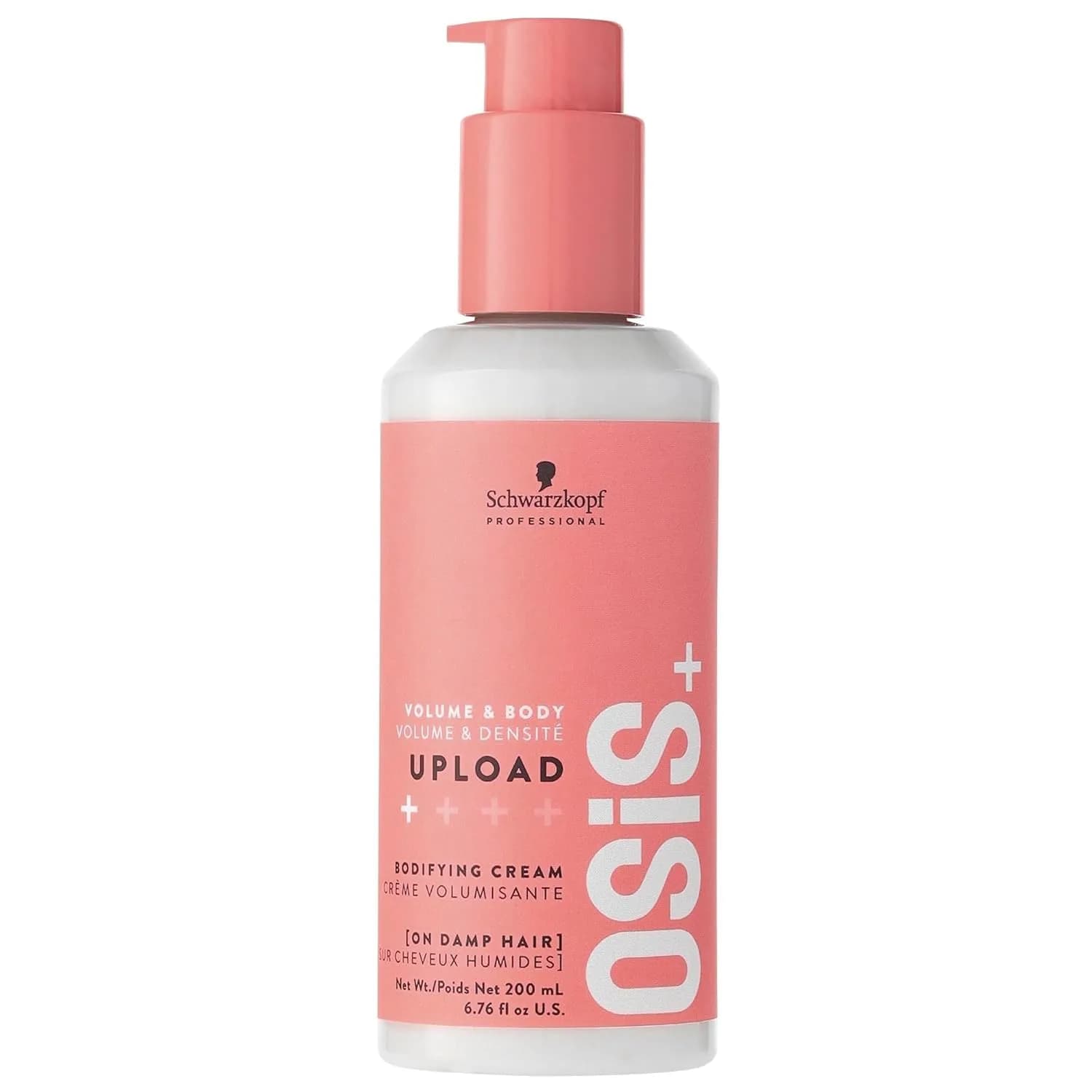 OSiS+ Upload Volume & Body Cream for Hair, 6.75 oz – Light Hold Volumizing Hair Treatment with Heat Protection
