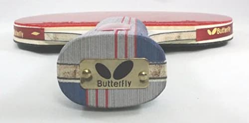 Butterfly B401 Shakehand Table Tennis Racket Set with Case | 5-Ply Wood Blade, Yuki Rubber, Flared Handle thumbnail 8