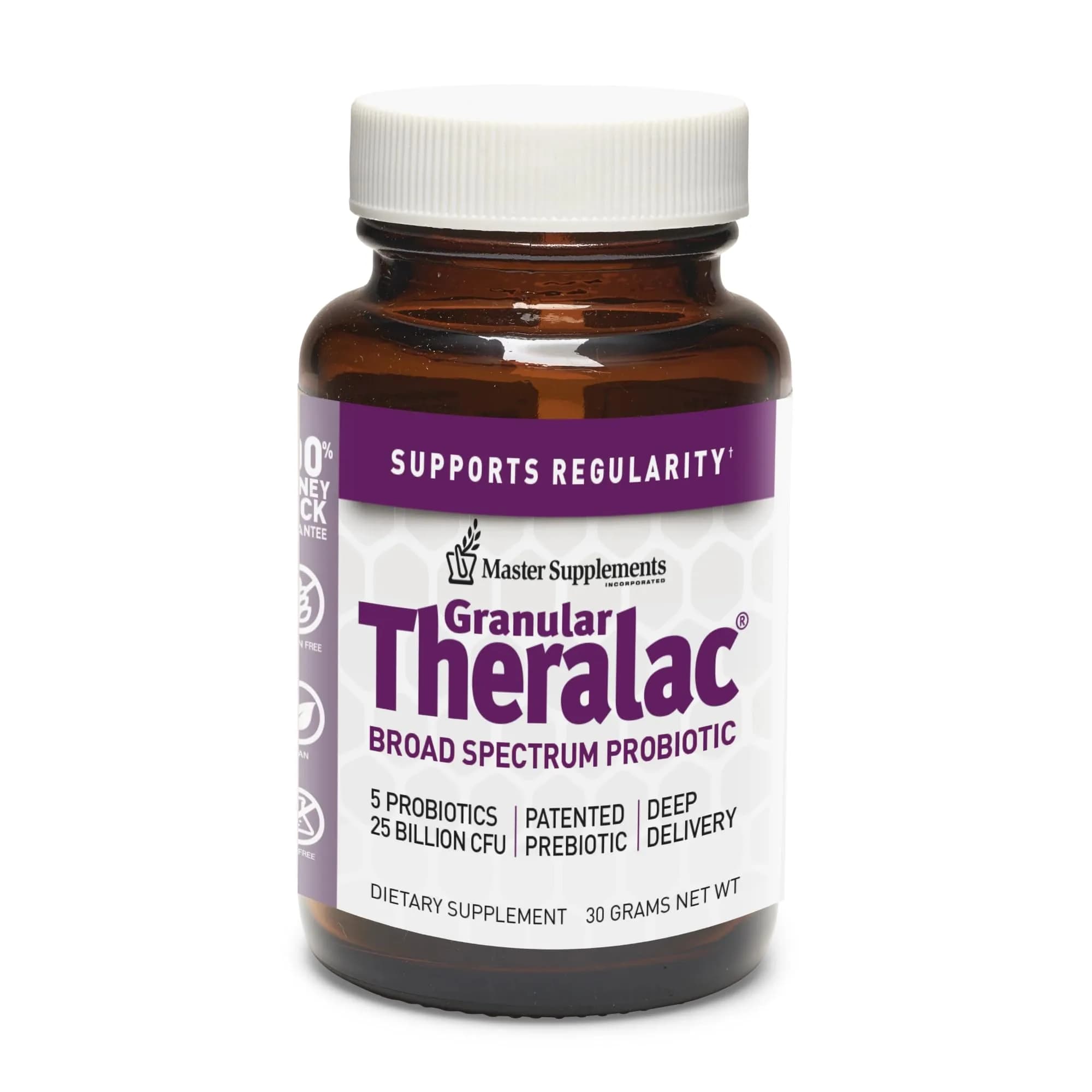 Master Supplements Granular Theralac 1.05 oz Pack of 2 | Multi-Strain Probiotic Powder for Gut & Immunity — 1.05 Ounce