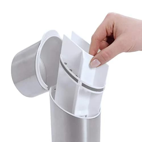 OXO Good Grips Bathroom Toothbrush Holder Set - Stainless Steel | Compact, Hygienic & Durable thumbnail 7