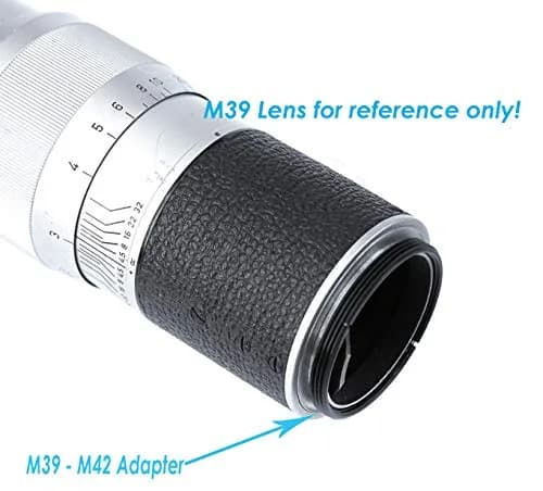 Fotasy M39 to M42 Adapter Ring (2-Pack) 39mm-42mm All-Metal for 42mm Focusing Helicoid | Camera Lens Adapter thumbnail 2