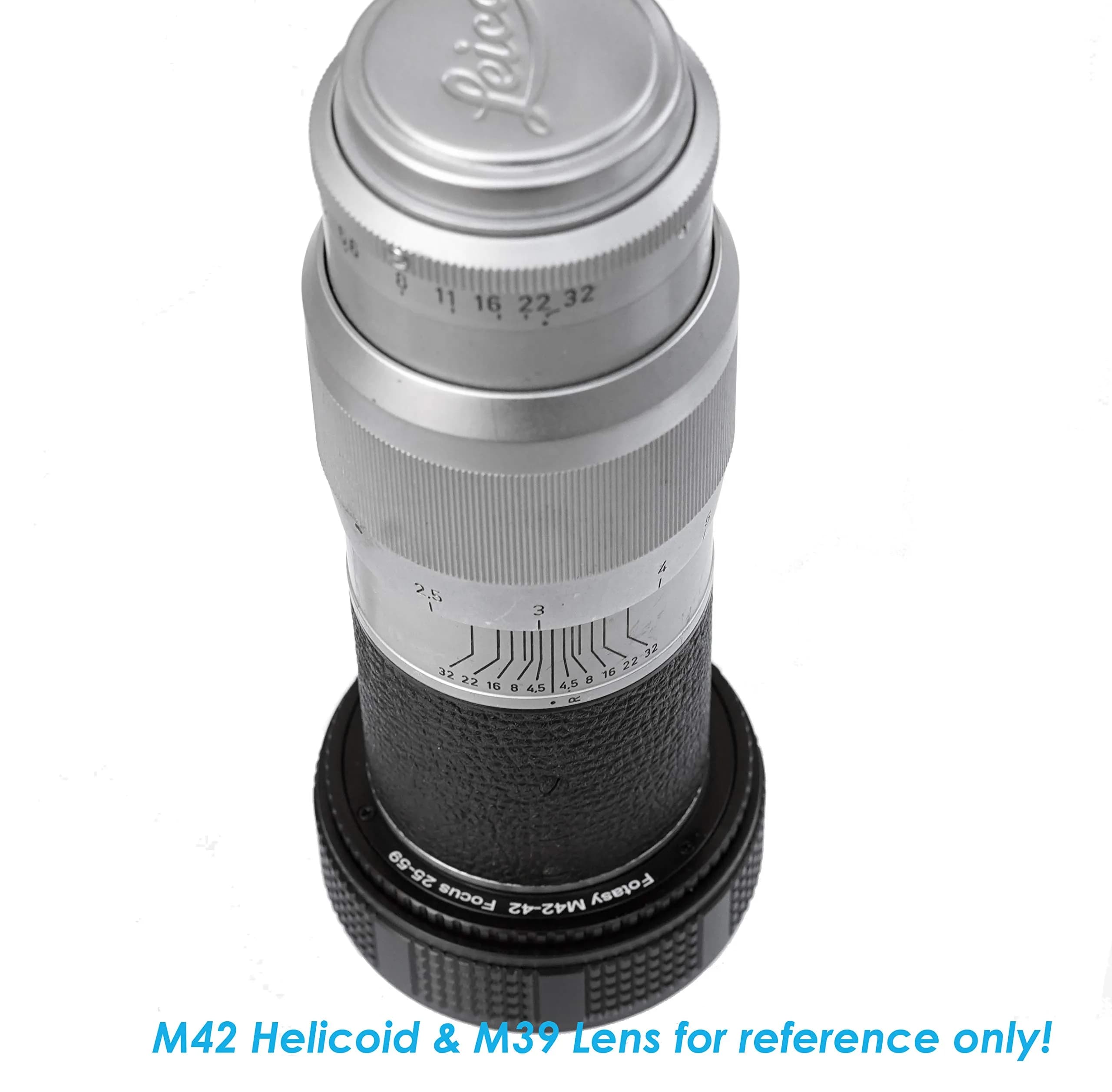 Fotasy M39 to M42 Adapter Ring (2-Pack) 39mm-42mm All-Metal for 42mm Focusing Helicoid | Camera Lens Adapter - view 3
