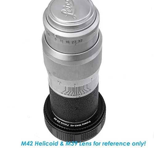 Fotasy M39 to M42 Adapter Ring (2-Pack) 39mm-42mm All-Metal for 42mm Focusing Helicoid | Camera Lens Adapter thumbnail 3