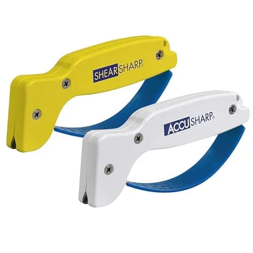 AccuSharp Knife & Shear Sharpener Combo | Reversible Tungsten Carbide Blades, Ergonomic Handle, 10 Sec Edge Restoration thumbnail 1