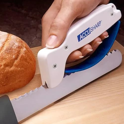 AccuSharp Knife & Shear Sharpener Combo | Reversible Tungsten Carbide Blades, Ergonomic Handle, 10 Sec Edge Restoration thumbnail 6