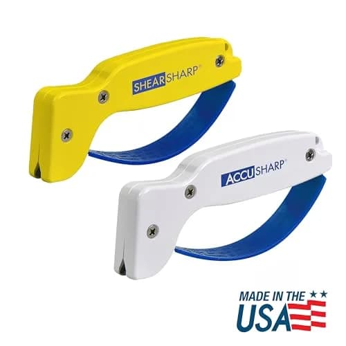 AccuSharp Knife & Shear Sharpener Combo | Reversible Tungsten Carbide Blades, Ergonomic Handle, 10 Sec Edge Restoration thumbnail 2