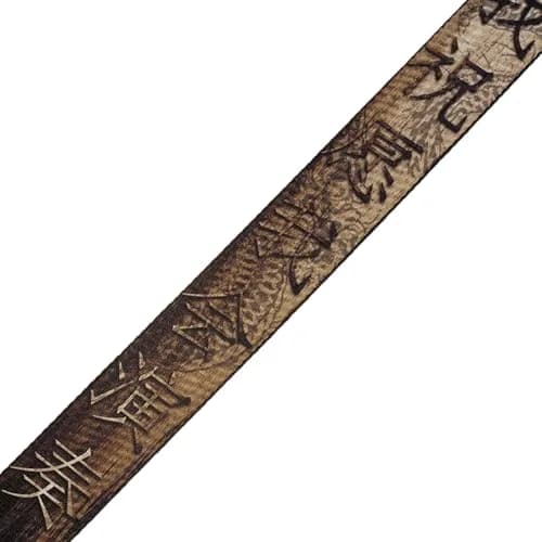 Levy's Leathers Dragon & Hanzi Polyester Guitar Strap 152cm (60") | Genuine Leather Ends thumbnail 5