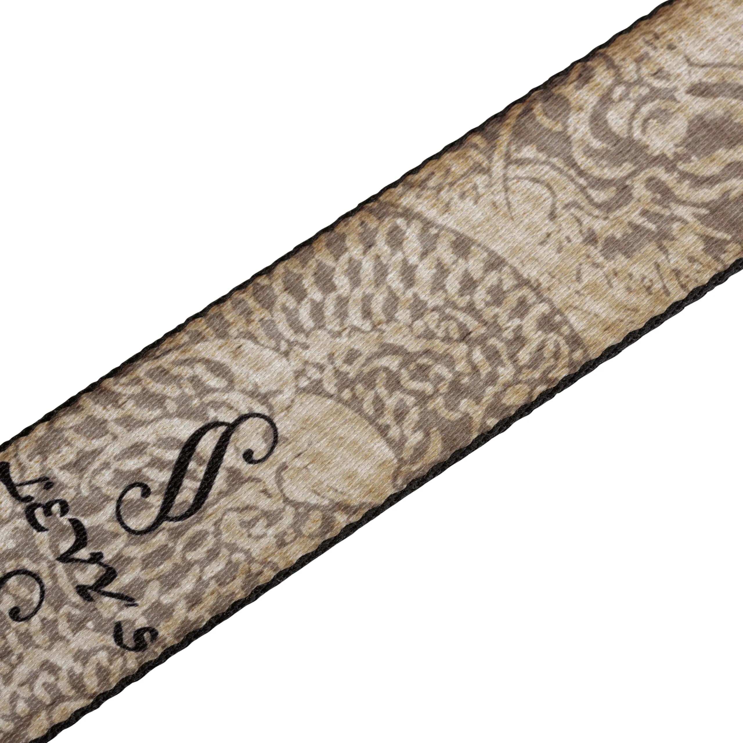 Levy's Leathers Dragon & Hanzi Polyester Guitar Strap 152cm (60") | Genuine Leather Ends - view 4