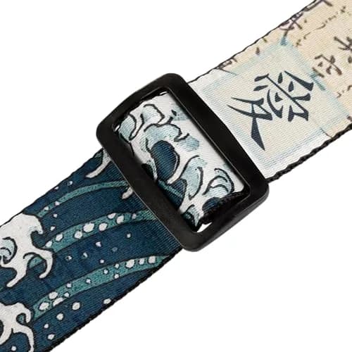 Levy's 2" Polyester Guitar Strap with Koi Fish & Waves Design, 35"-65" Adjustable Length | Sublimation Printed, Color-Fast thumbnail 3