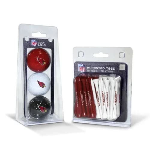Team Golf Arizona Cardinals 3 Golf Balls & 50 Tees Pack | Officially Licensed NFL Fan Gear thumbnail 1