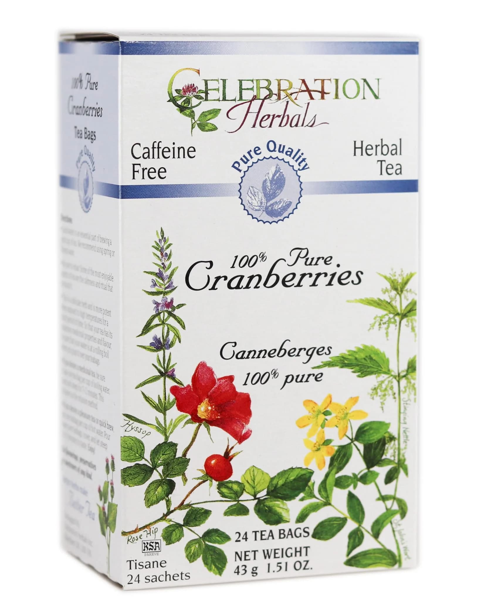 Celebration HERBALS Cranberries Pure Quality 24, Count | Tart, refreshing herbal tea with antioxidant support in India