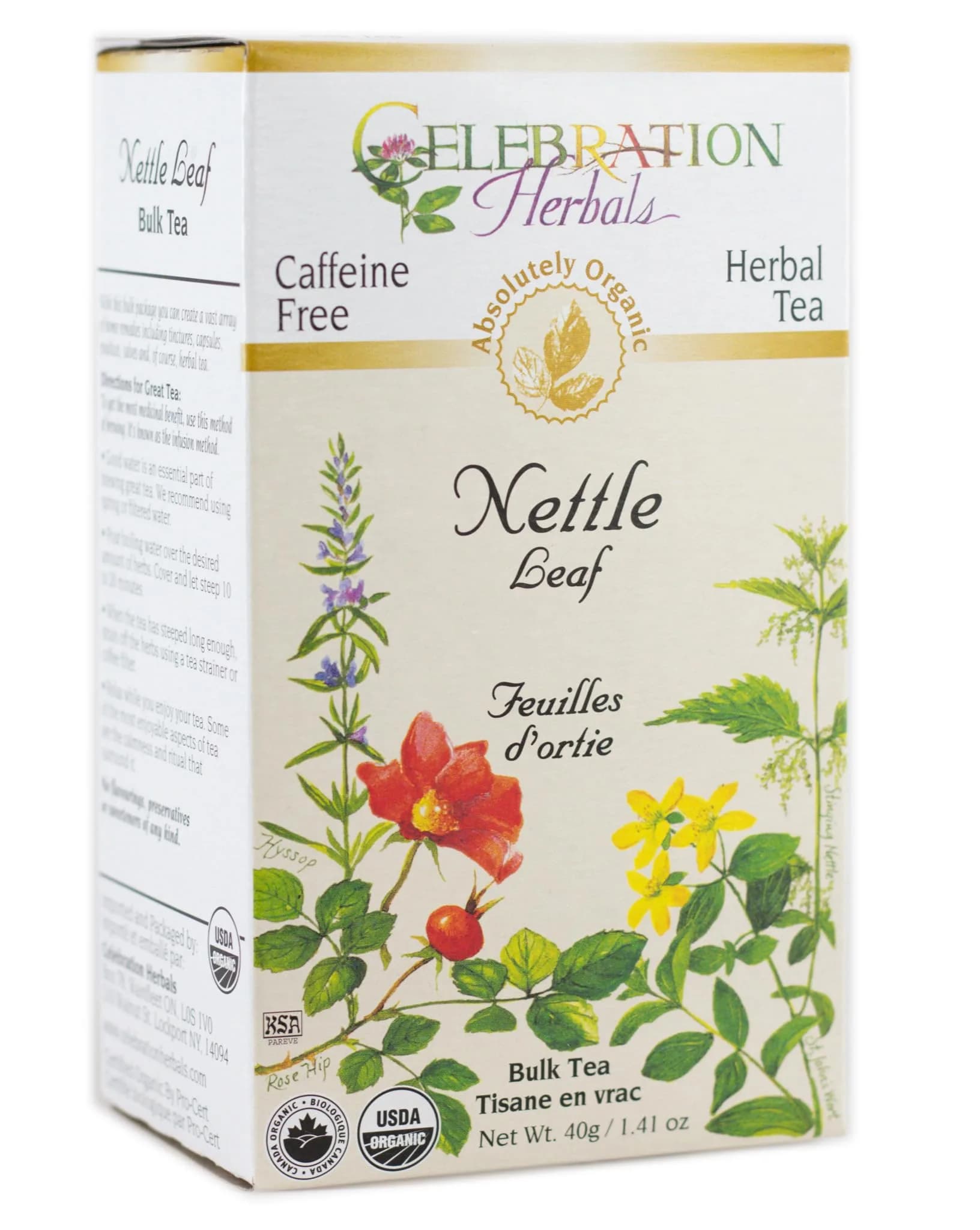 Celebration Herbals Nettle Leaf Organic 40 gm | 100% Organic, Ethically Wildcrafted, Pure Quality