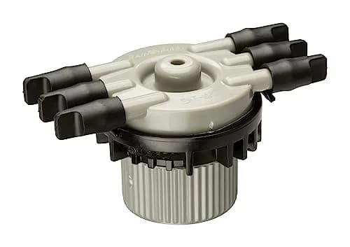 Rain Bird 6-Port Free Flow Drip Irrigation Manifold 1/2" NPT x 1/4" Drip | Connects Six 1/4" Drip Tubes to 1/2" Riser thumbnail 1