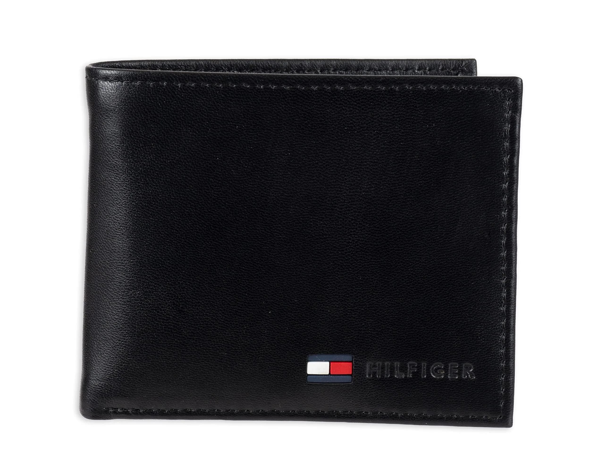 Tommy Hilfiger Genuine Leather Slim Bifold Wallet with Coin Pocket | RFID Blocking - main product image