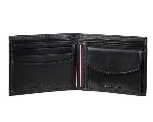 Tommy Hilfiger Genuine Leather Slim Bifold Wallet with Coin Pocket | RFID Blocking thumbnail 4