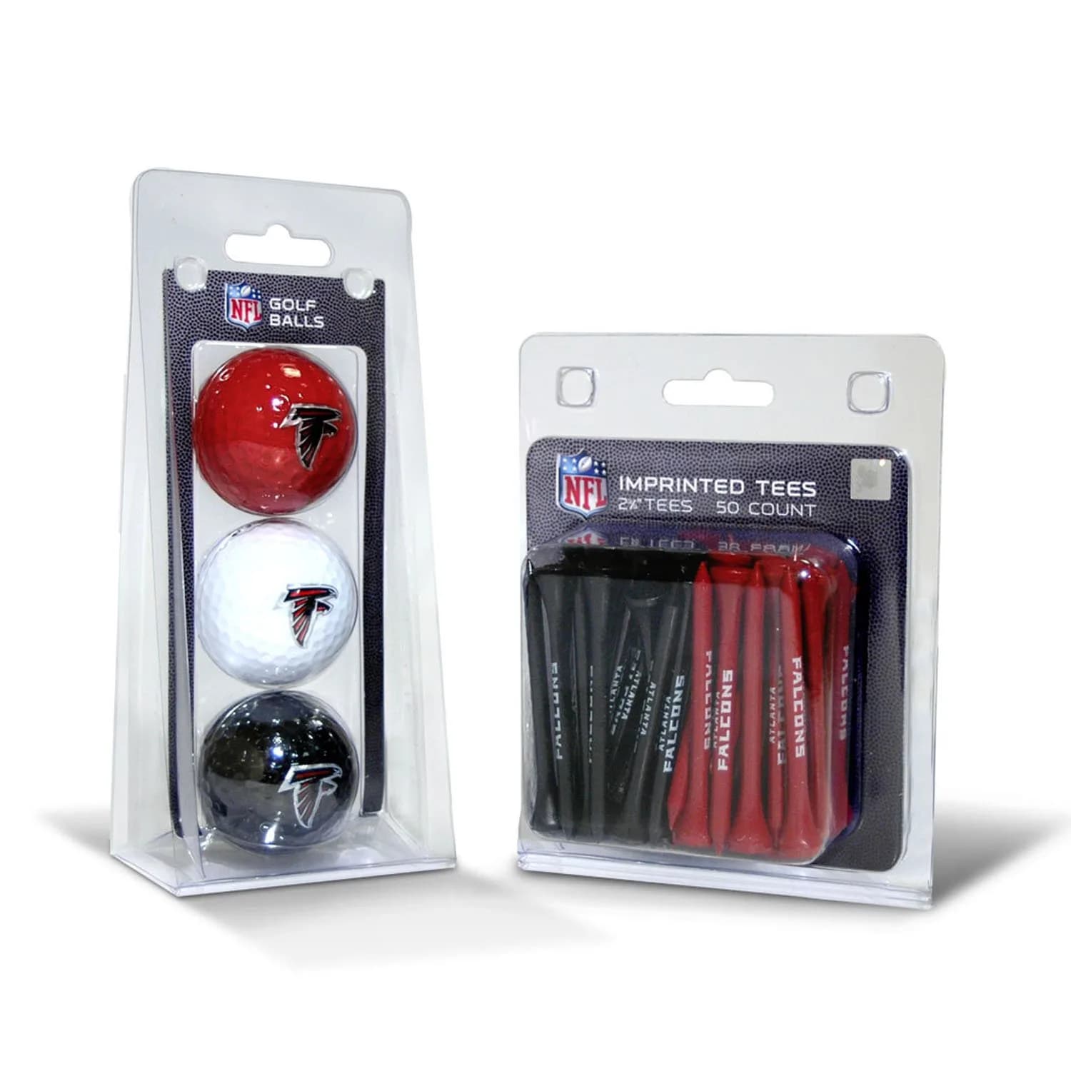 Team Golf Atlanta Falcons 3 Golf Balls & 50 Tees Pack | Officially Licensed NFL Gear - main product image
