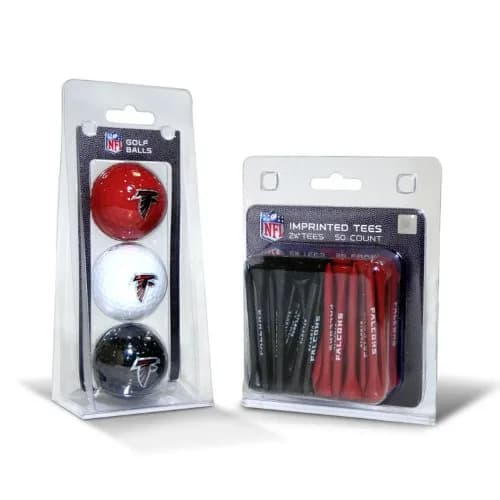 Team Golf Atlanta Falcons 3 Golf Balls & 50 Tees Pack | Officially Licensed NFL Gear thumbnail 1