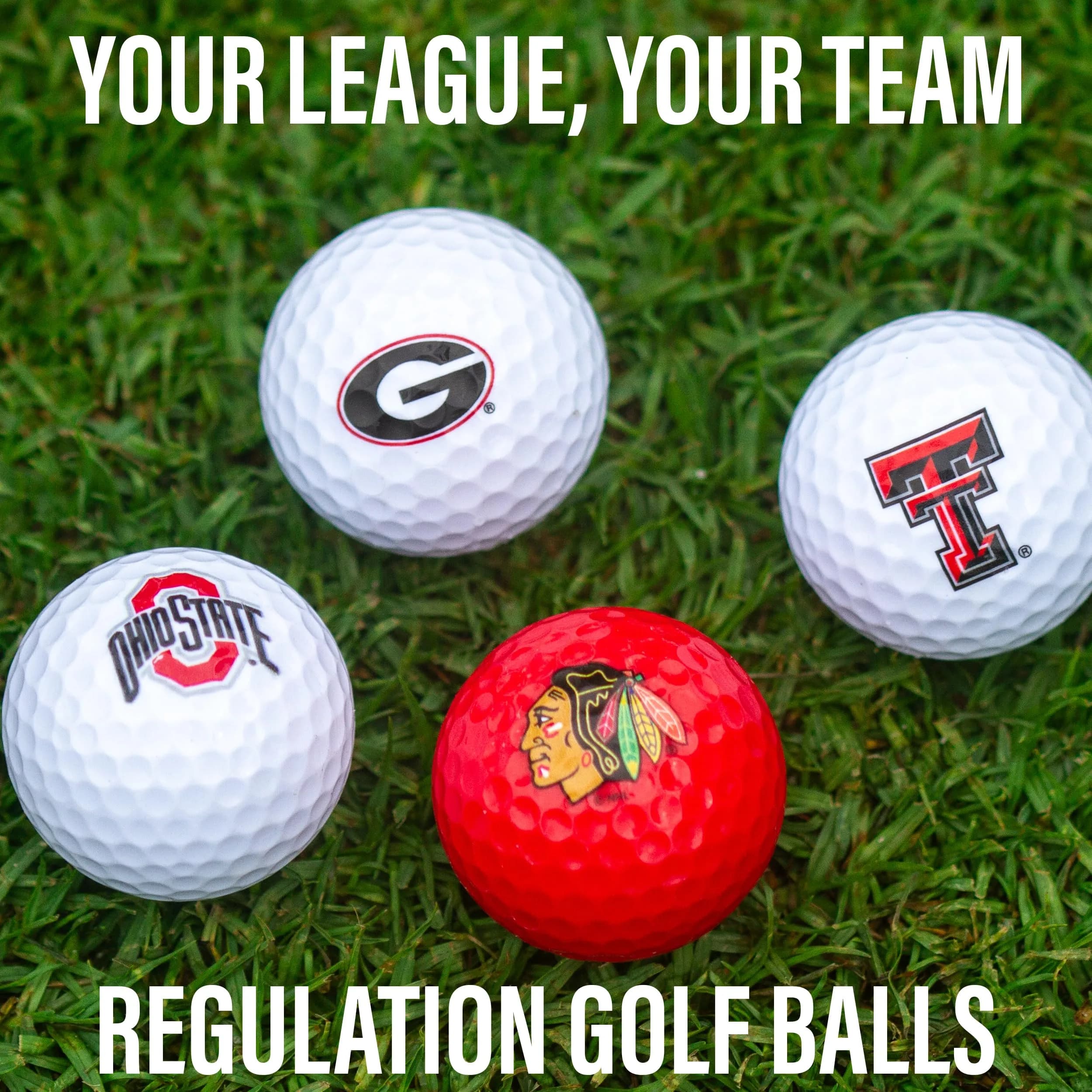 Team Golf Atlanta Falcons 3 Golf Balls & 50 Tees Pack | Officially Licensed NFL Gear - view 3