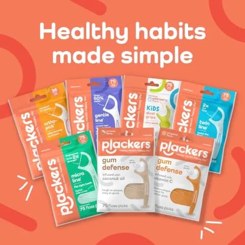 Plackers Twin Line Floss Picks, Intense Mint, 75 Count | Double Floss Surface, Mint Flavor, On-the-Go Oral Care thumbnail 8