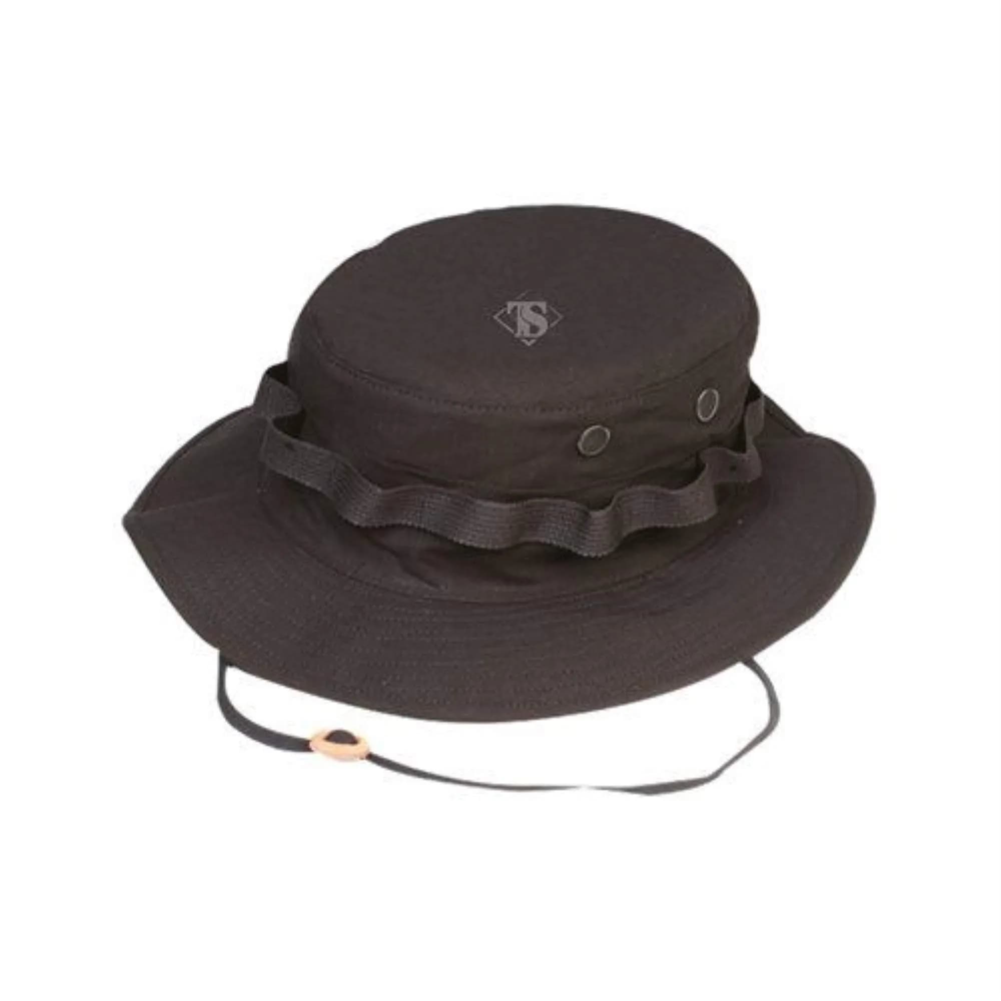 Tru-Spec Military Boonie Hat, Black, Size 7 US | Durable Cotton Ripstop for Outdoor & Tactical Use - main product image