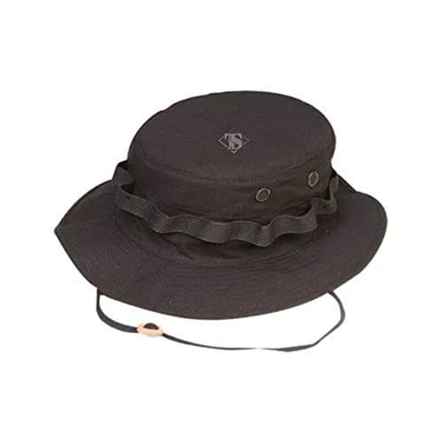 Tru-Spec Military Boonie Hat, Black, Size 7 US | Durable Cotton Ripstop for Outdoor & Tactical Use thumbnail 1