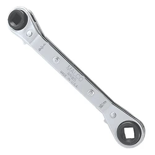 Malco RRW5 Refrigeration Offset Ratchet Wrench 19.56 cm (7.7 in) | Servicing HVAC Valves thumbnail 1