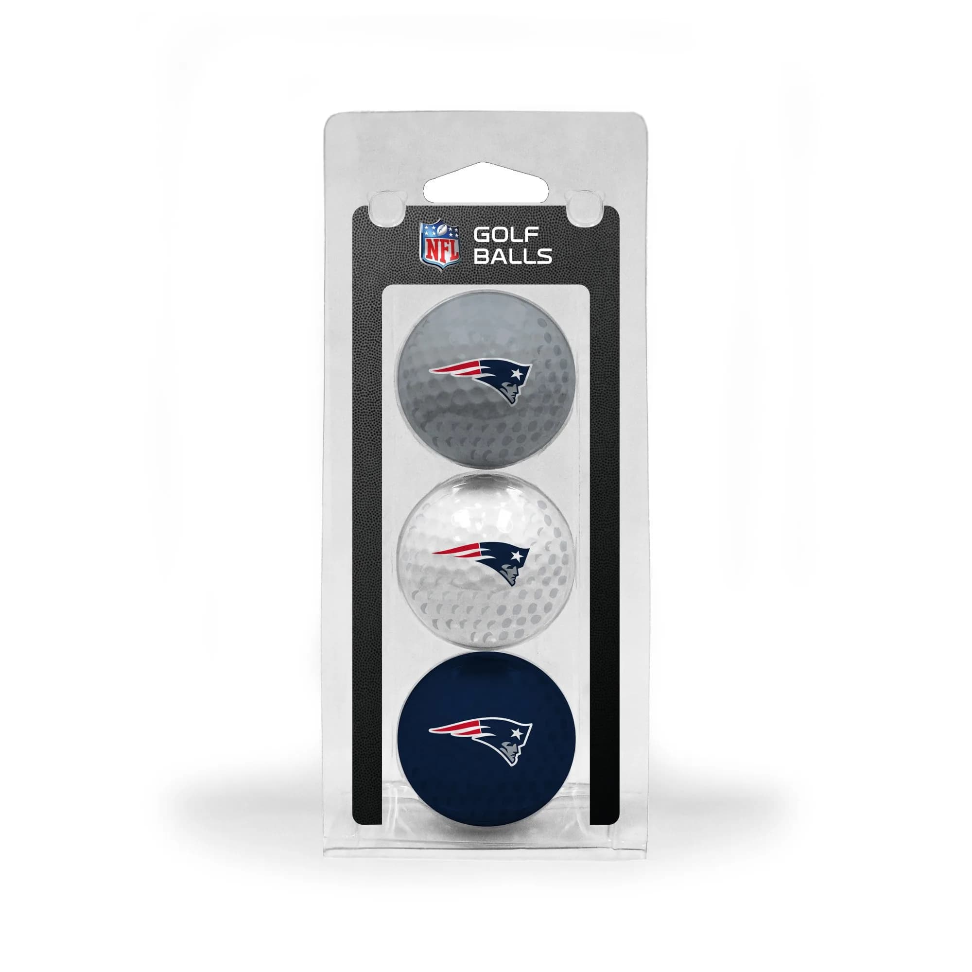 Team Golf NFL Kansas City Chiefs 3 Golf Ball Pack | Officially Licensed, Durable, Full Color Imprint (3 Pack, Multi Team Colors) — Multi Team Colors