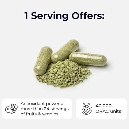 Paradise Herbs & Essentials ORAC Energy Superfood Capsules 120 Ct | Organic, Gluten-Free, Vegan thumbnail 5