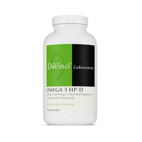 DAVINCI Omega 3 HP-D Softgels 120 Count | Supports Heart, Joints & Skin with Vitamin D3 thumbnail 1