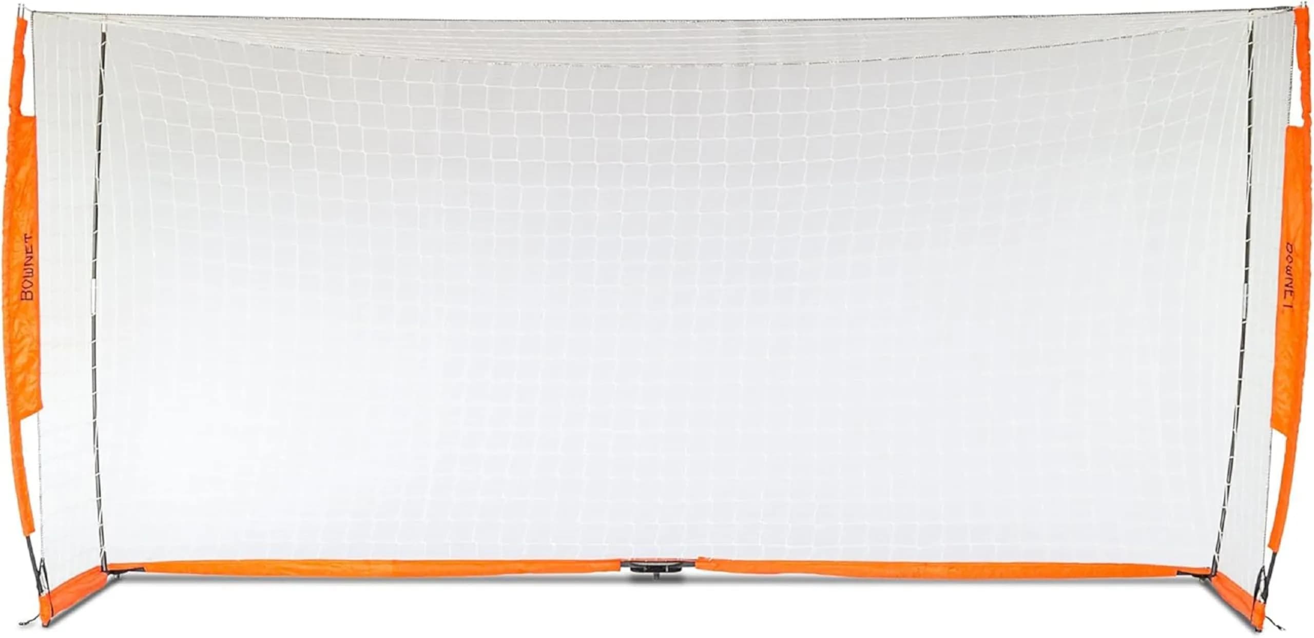 Bownet Folding Soccer Goal, Pop-Up Net with Carry Bag - 7'H x 14'W | Portable, Easy Setup for Indoor & Outdoor Play