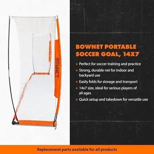 Bownet Folding Soccer Goal, Pop-Up Net with Carry Bag - 7'H x 14'W | Portable, Easy Setup for Indoor & Outdoor Play thumbnail 3