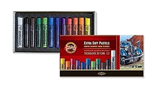 Koh-I-Noor Extra Soft Pastels Set/12 (FA8552) | Assorted Colors Drawing Media thumbnail 1