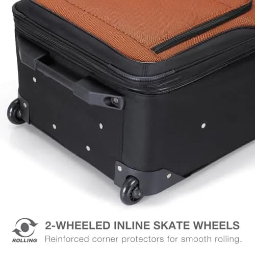 Travel Select Amsterdam Softside Expandable Luggage with Rolling Wheels, Navy, 2-Piece Set (15/21) | Lightweight & Expandable thumbnail 3