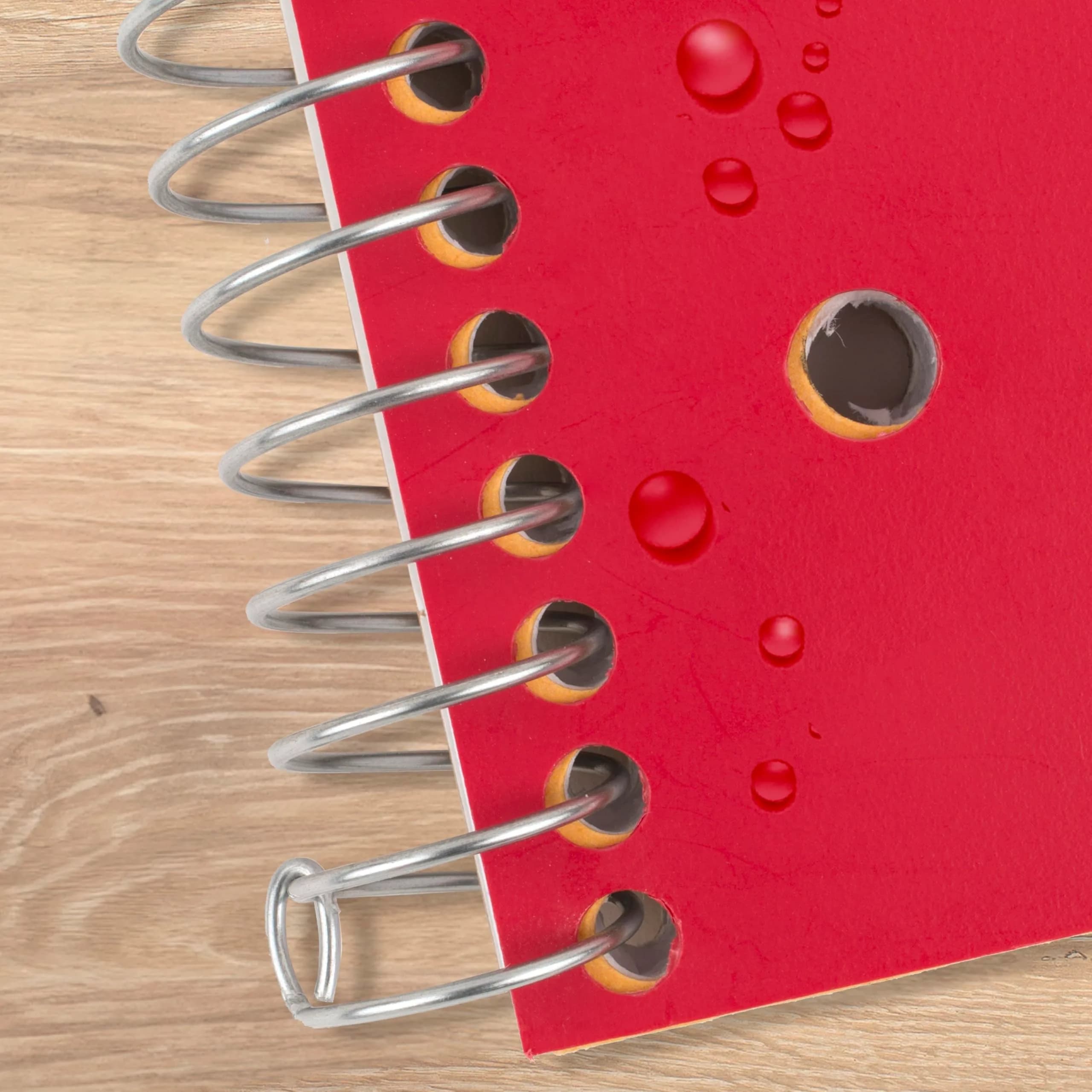 Five Star Spiral Notebook 5 Subject Red 200 Sheets (8.5" x 11") | College Ruled Paper Fights Ink Bleed - view 6