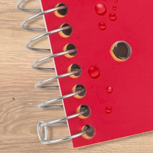 Five Star Spiral Notebook 5 Subject Red 200 Sheets (8.5" x 11") | College Ruled Paper Fights Ink Bleed thumbnail 6