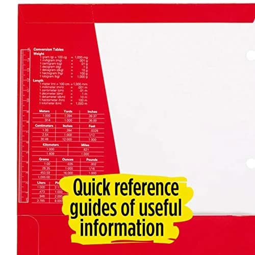 Five Star 4 Pocket Folder Red | Holds Letter Size (8.5" x 11") Sheets | 3-Hole Punched for Binders thumbnail 5
