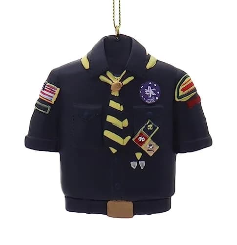 Kurt Adler Cub Scout Blue Shirt Ornament 8.26 cm (3.25-inch) | Officially Licensed Boy Scouts of America thumbnail 1