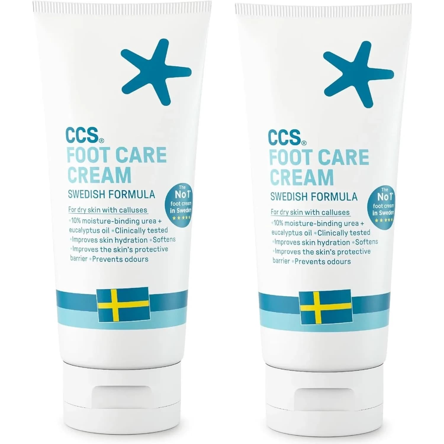 CCS Foot Care Cream with Urea & Lactic Acid 175ml (5.91 Fl Oz) | Intensive Heel Repair for Dry, Cracked Skin - main product image