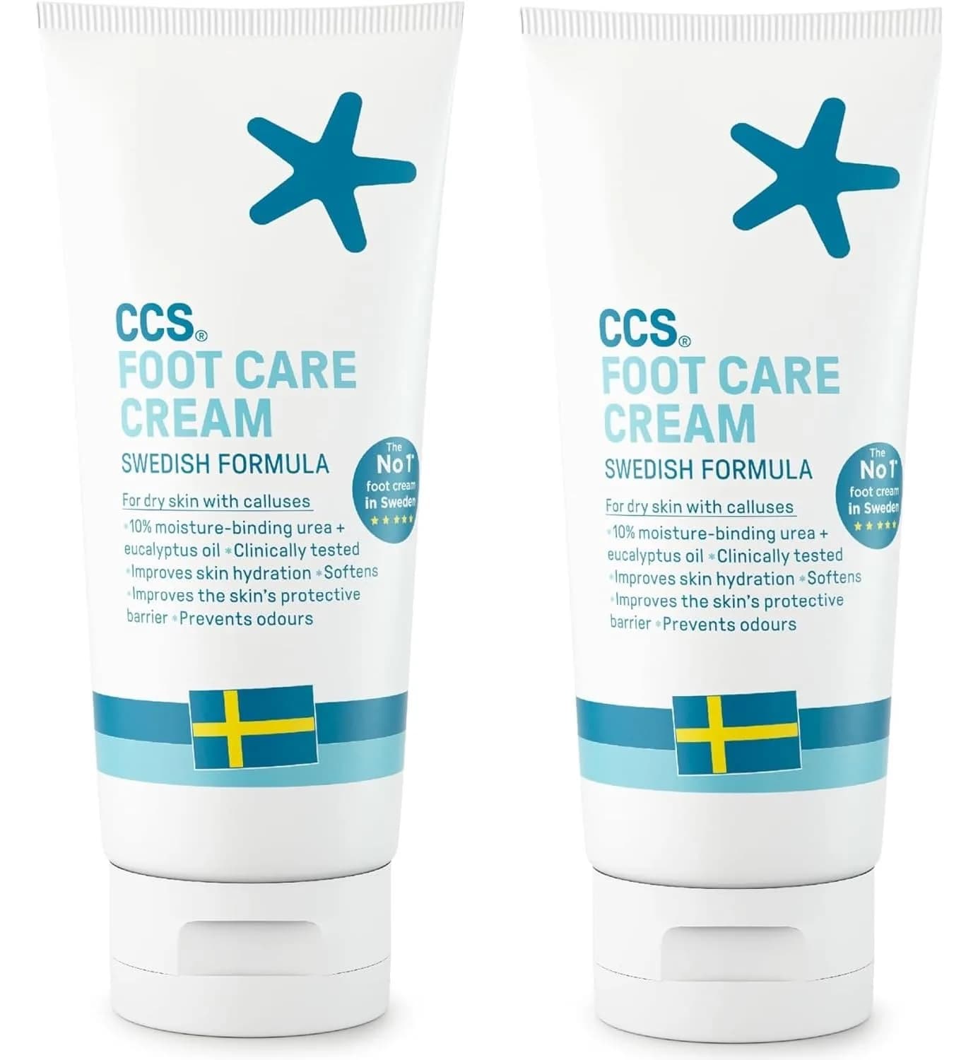 CCS Foot Care Cream with Urea & Lactic Acid 175ml (5.91 Fl Oz) | Intensive Heel Repair for Dry, Cracked Skin - main product image