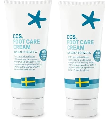 CCS Foot Care Cream with Urea & Lactic Acid 175ml (5.91 Fl Oz) | Intensive Heel Repair for Dry, Cracked Skin thumbnail 1