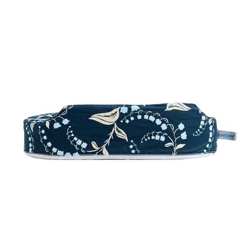 My Brest Friend Original Nursing Pillow Navy Bluebells | Ergonomic Support for Mom & Baby thumbnail 6
