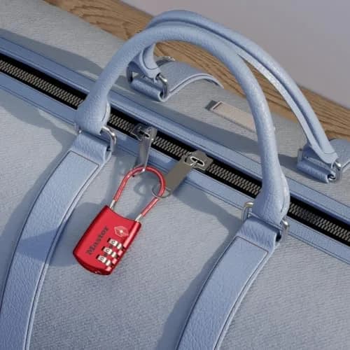 Master Lock 4688D TSA Luggage Lock, Red 1 Pack | Set Your Own Combination Lock thumbnail 5