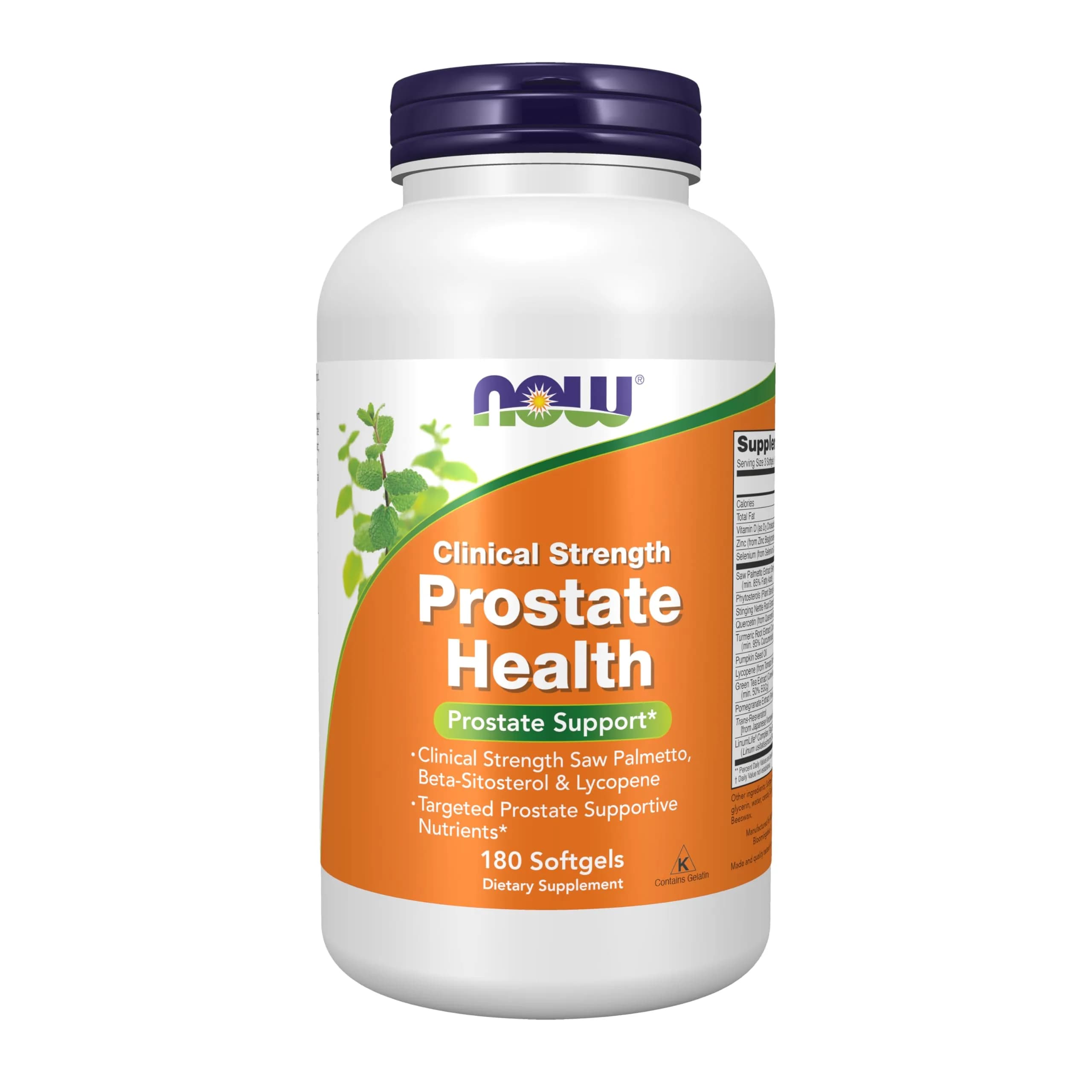 NOW Prostate Health Softgels 180 | Supports Prostate Function with Botanicals & Nutrients