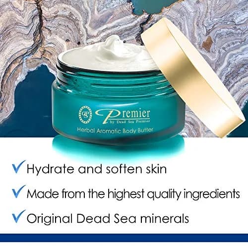 Premier Dead Sea Body Butter- Shea Butter Moisturizer, Herbal 5.95 Fl Oz | Deep Hydration & Anti-Aging for Dry Skin thumbnail 2