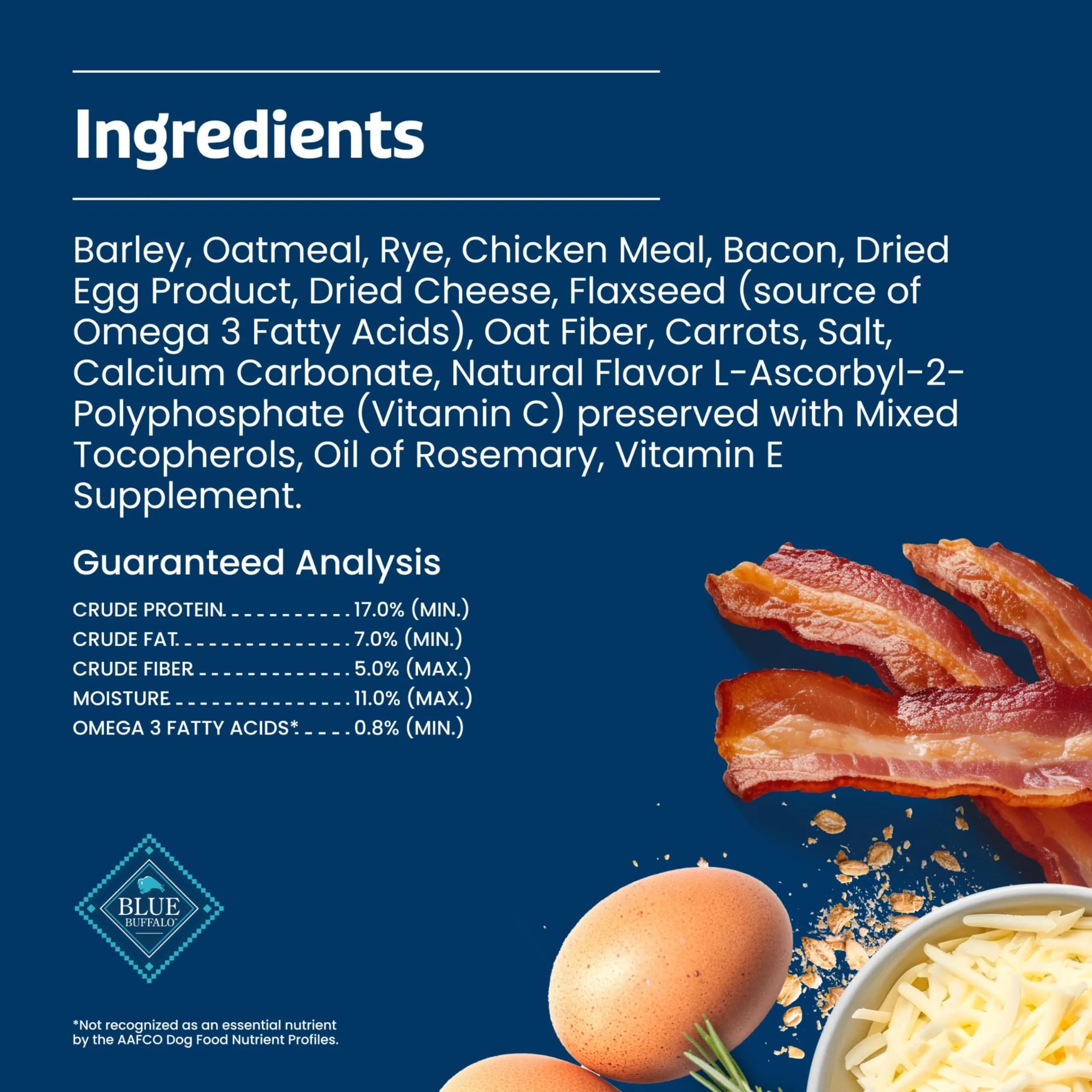 Blue Buffalo Health Bars Bacon Egg & Cheese Dog Biscuits 454g (16 oz) | Oven-Baked Crunchy Treats for All Breeds - view 7